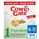 M&S Cow & Gate First Infant Milk Formula From Birth 6 x 70ml Starter Pack- Buy online at McGrocer