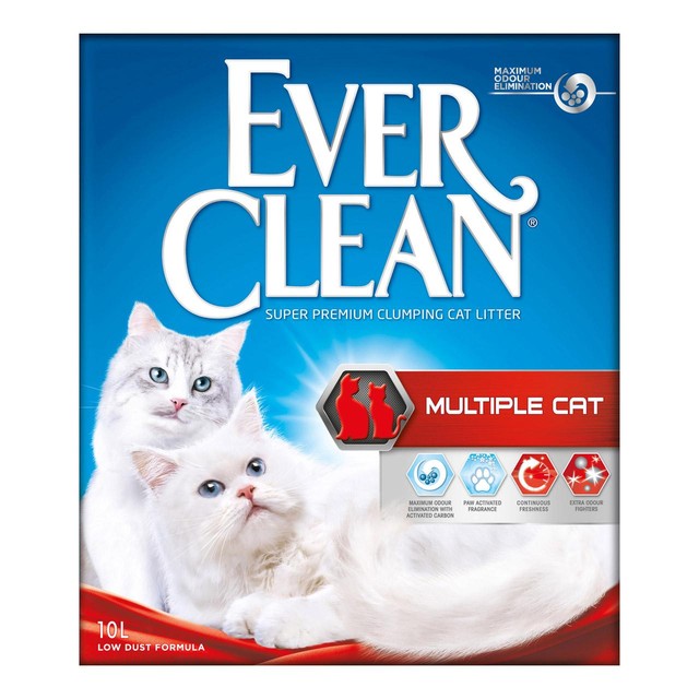 Ever Clean multiple cat clumping litter 10L - British product