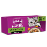 M&S Whiskas 1+ Tasty Mix Chef's Choice Adult Wet Cat Food Pouches 40 x 85g- Buy online at McGrocer
