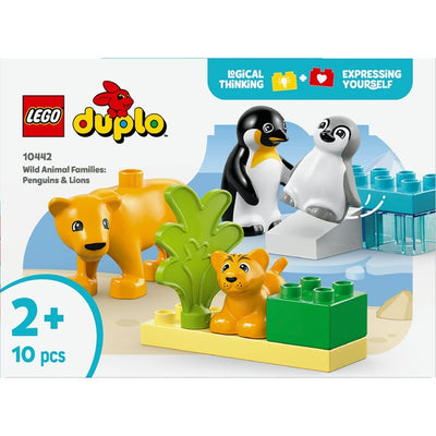M&S LEGO DUPLO Wild Animal Families Penguins & Lions Educational Toy Set 2+- Buy online at McGrocer
