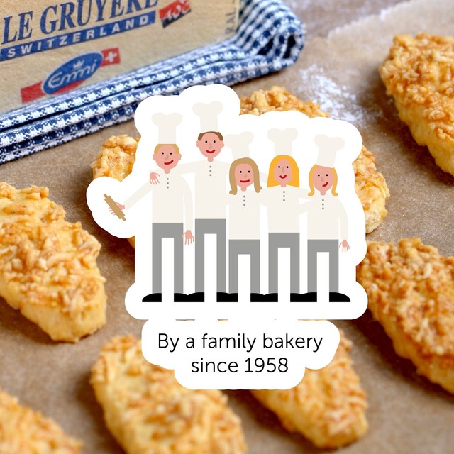 Buiteman Swiss Gruyere cheese biscuit bites 75g - British product