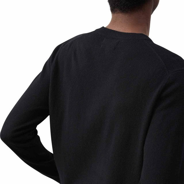M&S men's cashmere jumper in black, size S, imported from the UK