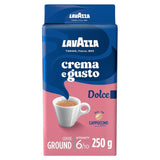 Lavazza ground coffee Crema Gusto Dolce 250g, imported from the UK