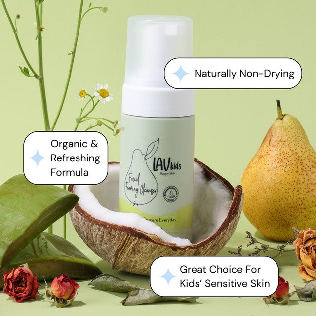 LAV Kids facial foaming cleanser 100ml, UK version