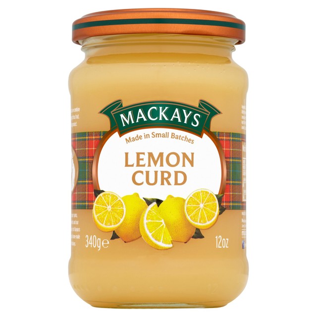 Mackays Lemon Curd 340g, imported from the UK