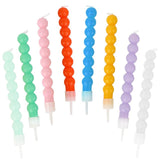 Talking Tables bobble birthday candles 8-pack (British brand)