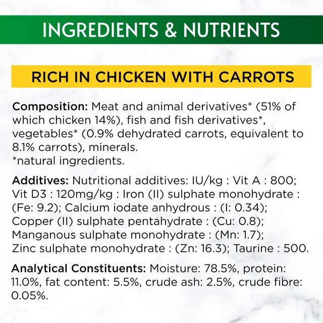 Gourmet wet cat food chicken 85g, UK version