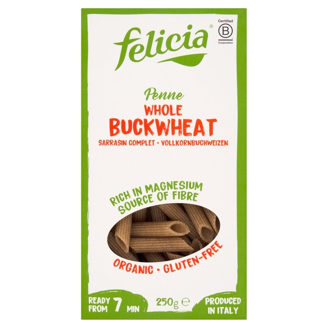 Felicia Gluten Free Organic Buckwheat Penne Pasta 250g - British product