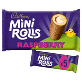 Cadbury Milk Chocolate Raspberry Mini Rolls Cakes x5