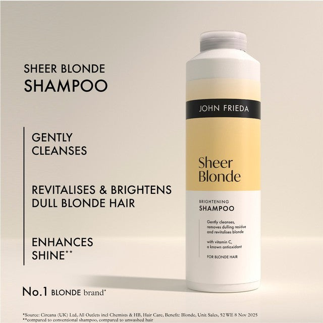 John Frieda Sheer Blonde Brightening Shampoo, UK version