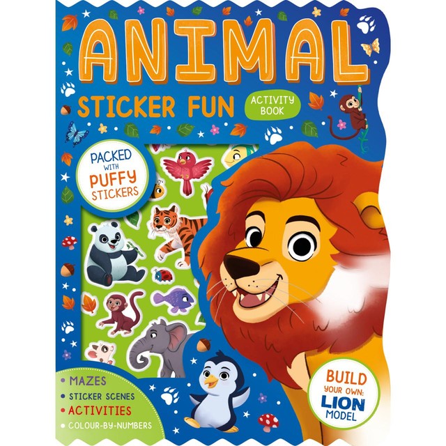 Igloo Books activity book animal sticker fun, UK version