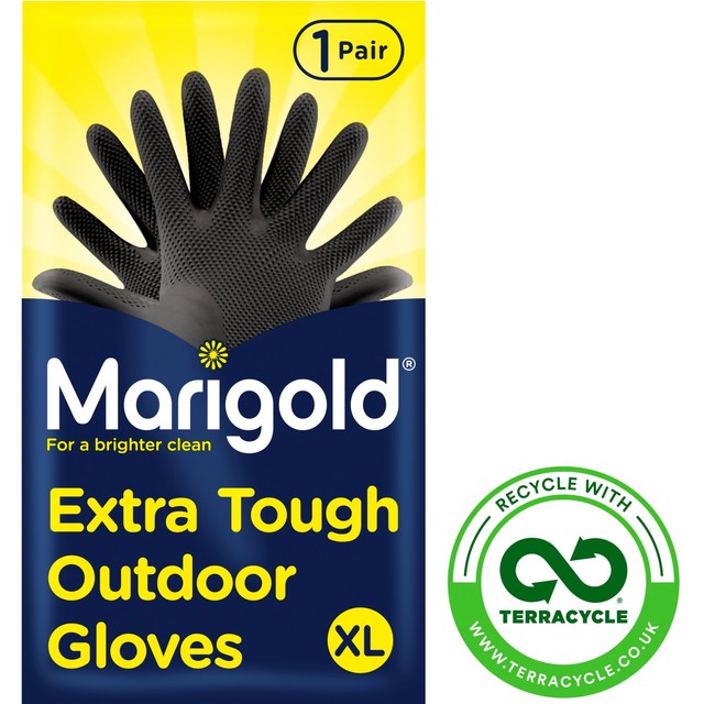Marigold Outdoor Tough Rubber Gloves XL, imported from the UK