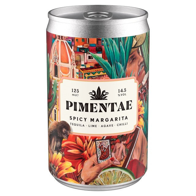 Pimentae spicy tequila margarita cocktail 125ml - British product