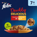 Felix 7+ cat food countryside jelly selection 12x85g - British product