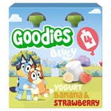 M&S Goodies Bluey Banana & Strawberry Yoghurt Pouch Multipack 4 x 100g- Buy online at McGrocer