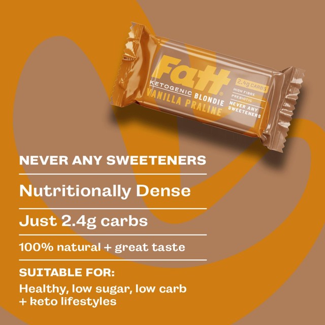 Fatt vanilla praline high fibre keto blondie, UK version
