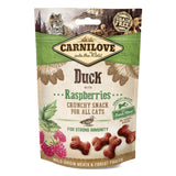 Carnilove Duck with Raspberries cat treats 50g - British product