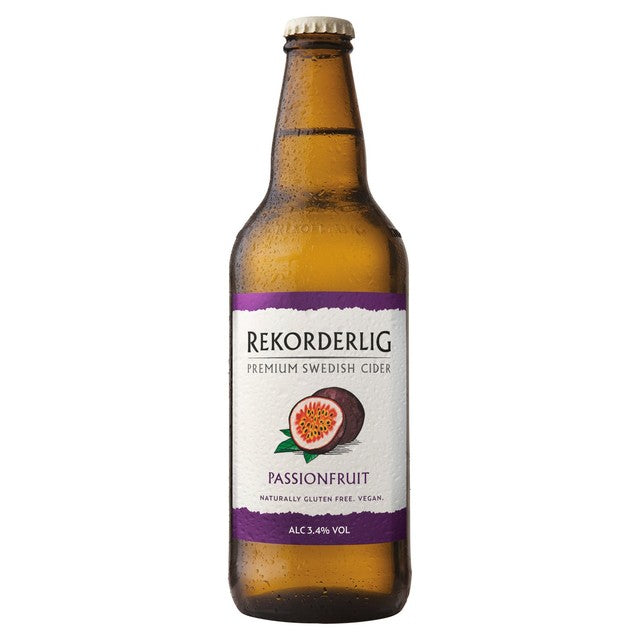 Rekorderlig passionfruit cider - British product