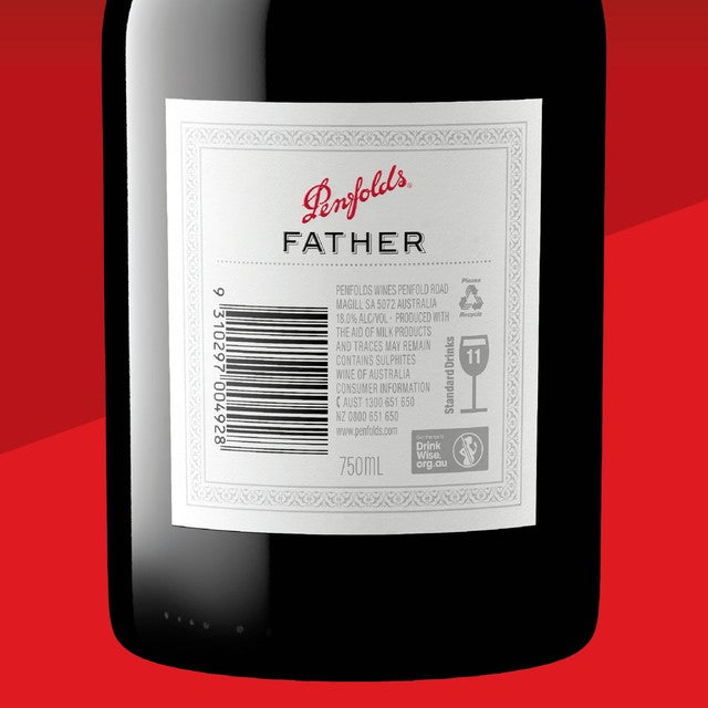 Penfolds Father Tawny fortified wine 75cl, imported from the UK