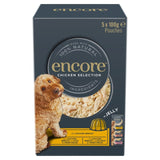 Encore chicken selection dog food pouches 5 x 100g - British product