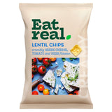 Eat Real lentil chips Greek cheese tomato and herb flavour 95g - British product