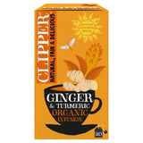 Clipper Ginger and Turmeric Herbal Tea Bags 20 Bags - British product