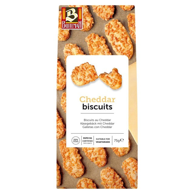 Buiteman Cheddar cheese biscuits in a box - British product