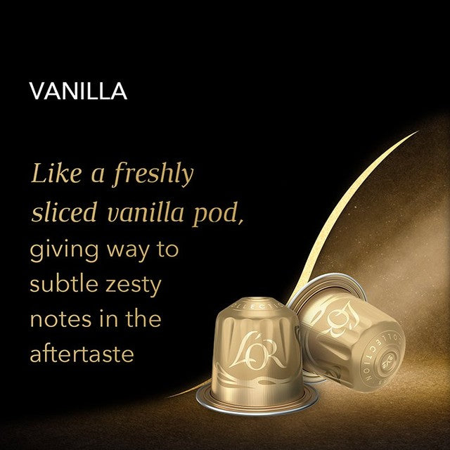 L'OR vanilla coffee pods 10 pack, UK version