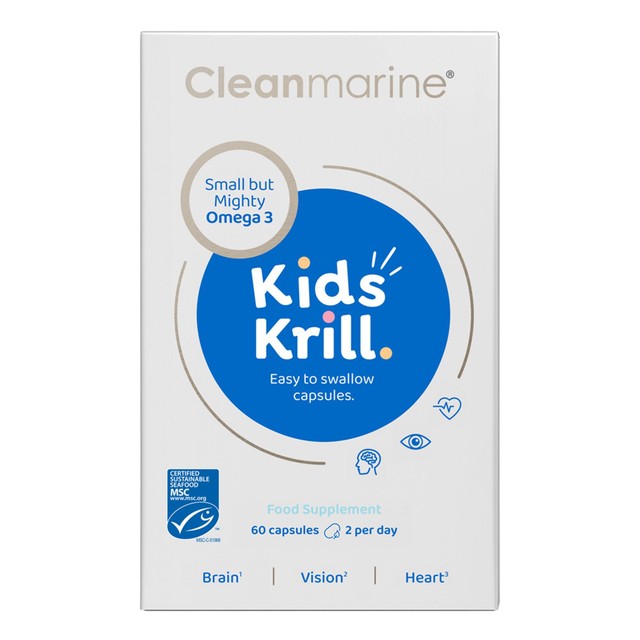 Cleanmarine Kids Omega 3 Capsules 60 count - British product
