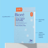 Biore Spot Control 3-in-1 Acne Spot Patches 24 Pack - British product