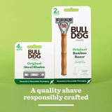 Bulldog Original Steel Razor Blades 4 pack - British product