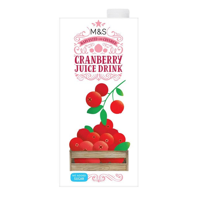 M&S Cranberry Juice Drink carton, UK version