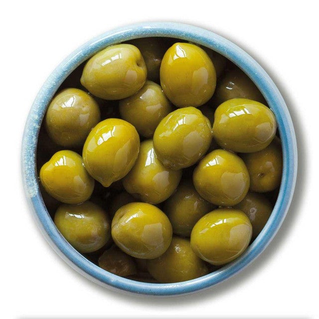 Real Olive Co organic Nocellara olives - British product