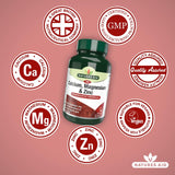 Natures Aid Calcium, Magnesium & Zinc supplement tablets, imported from the UK