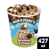 Ben & Jerry's Brookies & Cream Sundae Ice Cream Tub 427ml
