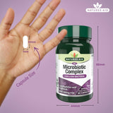Natures Aid Microbiotic Complex Probiotic Capsules 60, imported from the UK
