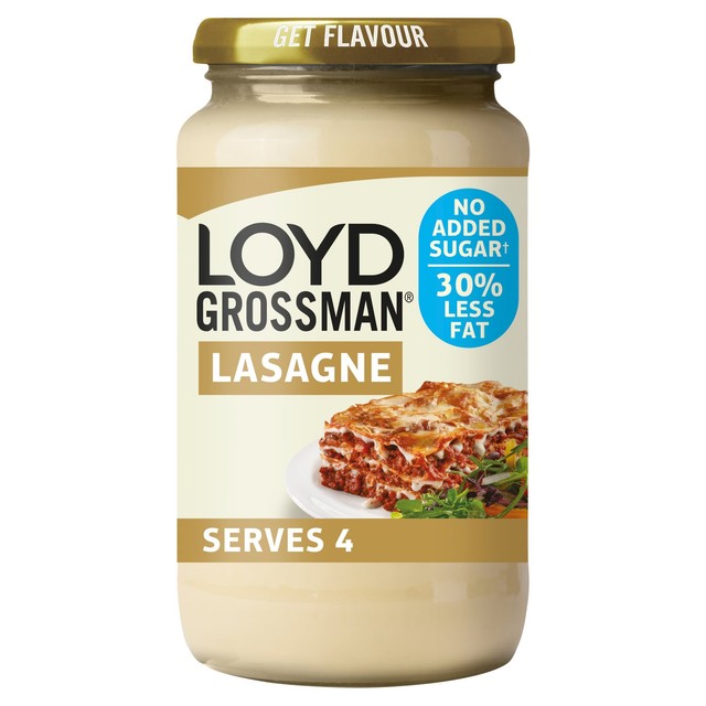Loyd Grossman white lasagne pasta sauce 450g, UK version