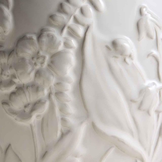 M&S Spring Meadow stoneware jug in cream, imported from the UK