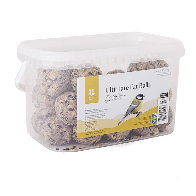 National Trust fat balls for wild birds 30 x 80g, imported from the UK