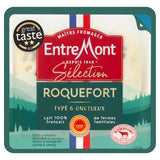 Entremont Roquefort blue cheese, protected designation of origin, (British brand)