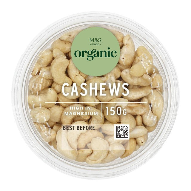 M&S organic cashews 150g, imported from the UK