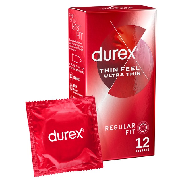 Durex Thin Feel Ultra Thin Condoms 12 Pack - British product