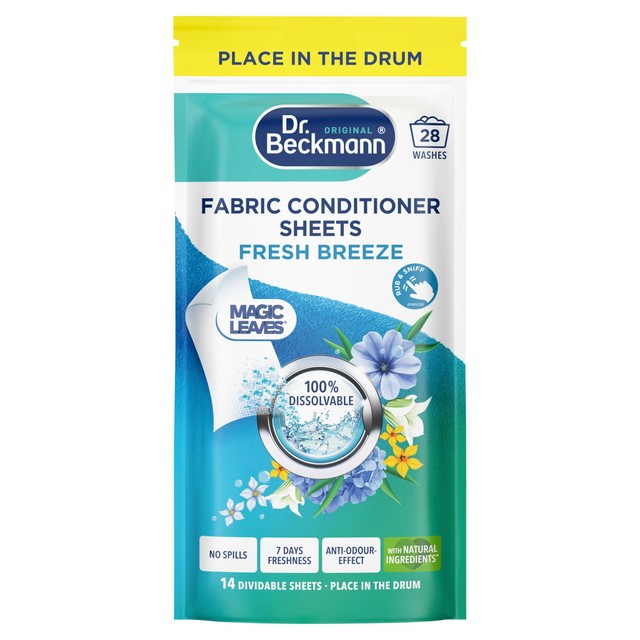 Dr. Beckmann fabric conditioner sheets Fresh Breeze 28 washes (British brand)