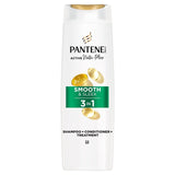 Pantene Smooth & Sleek 3in1 shampoo 250ml, imported from the UK