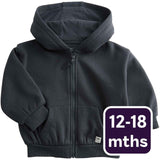 M&S Tommy Zip Up Hoodie Charcoal Baby Hoodie 12-18 Months