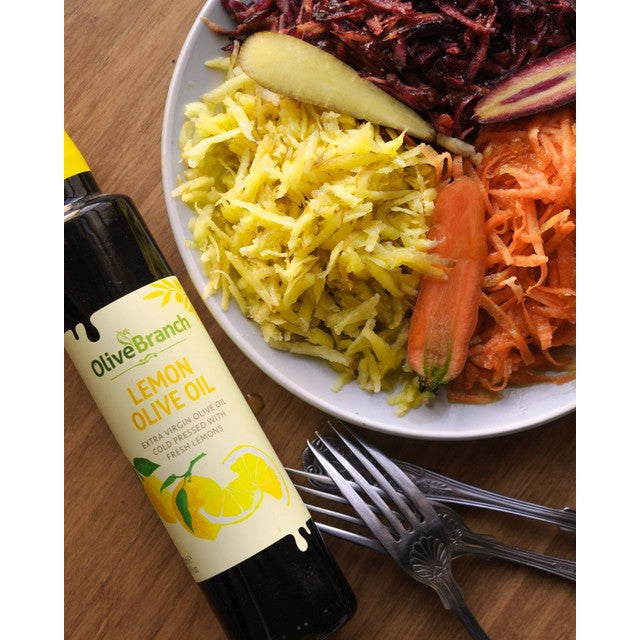 Olive Branch lemon extra virgin olive oil 250ml, imported from the UK