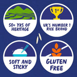 Tilda sticky rice short grain, UK version