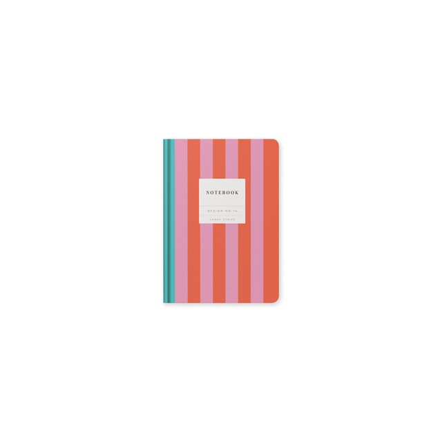 Ohh Deer Candy Stripe Notebook A5, imported from the UK