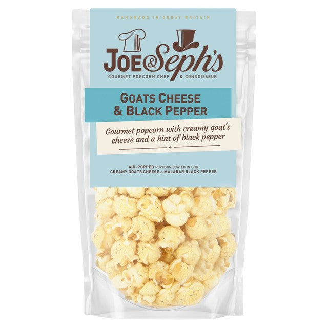 Joe & Seph's goats cheese and black pepper popcorn 65g, UK version