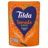 Tilda microwave tomato basil basmati rice 250g - British product